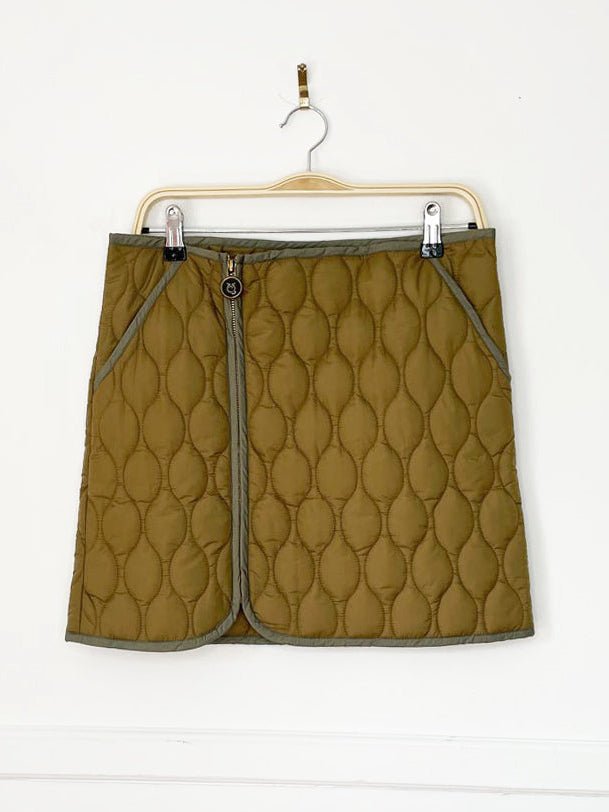 pinko quilted full zip mini skirt - good market thrift store