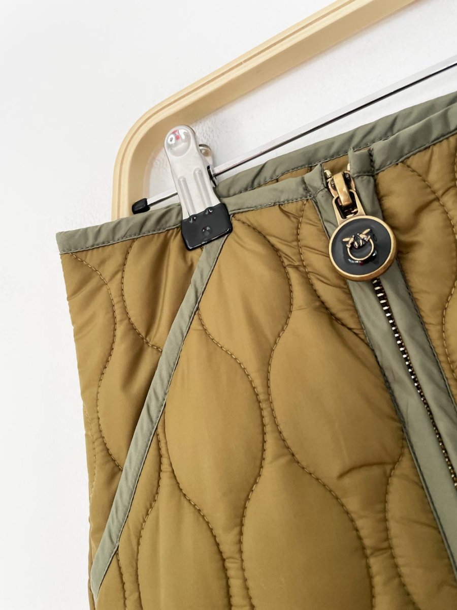 pinko quilted full zip mini skirt - good market thrift store
