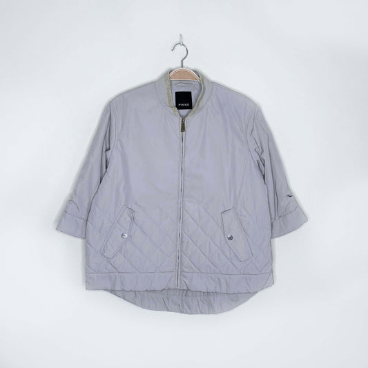 pinko nylon quilted short jacket - size 6