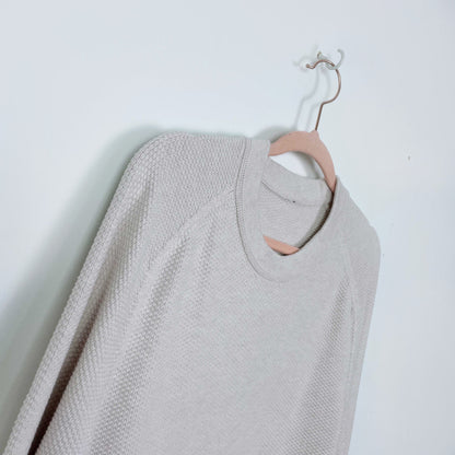 lululemon 2023 textured knit crewneck sweater - size large