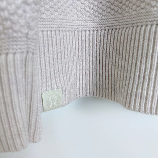 lululemon 2023 textured knit crewneck sweater - size large
