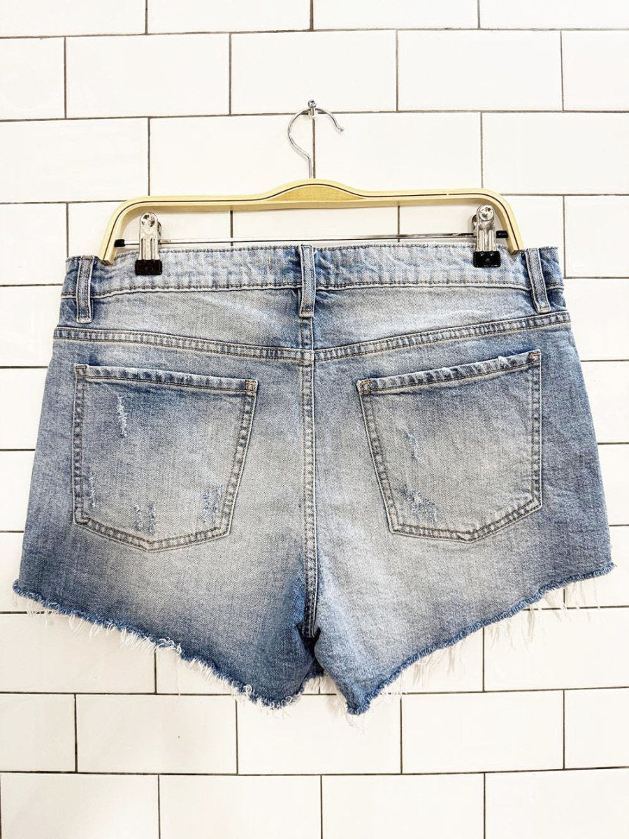 pistola cut off faded denim shorts | revolve - good market thrift store