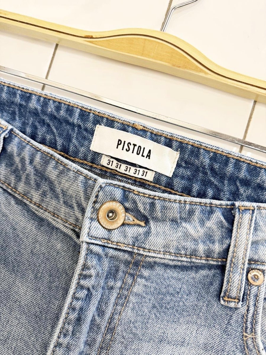 pistola cut off faded denim shorts | revolve - good market thrift store