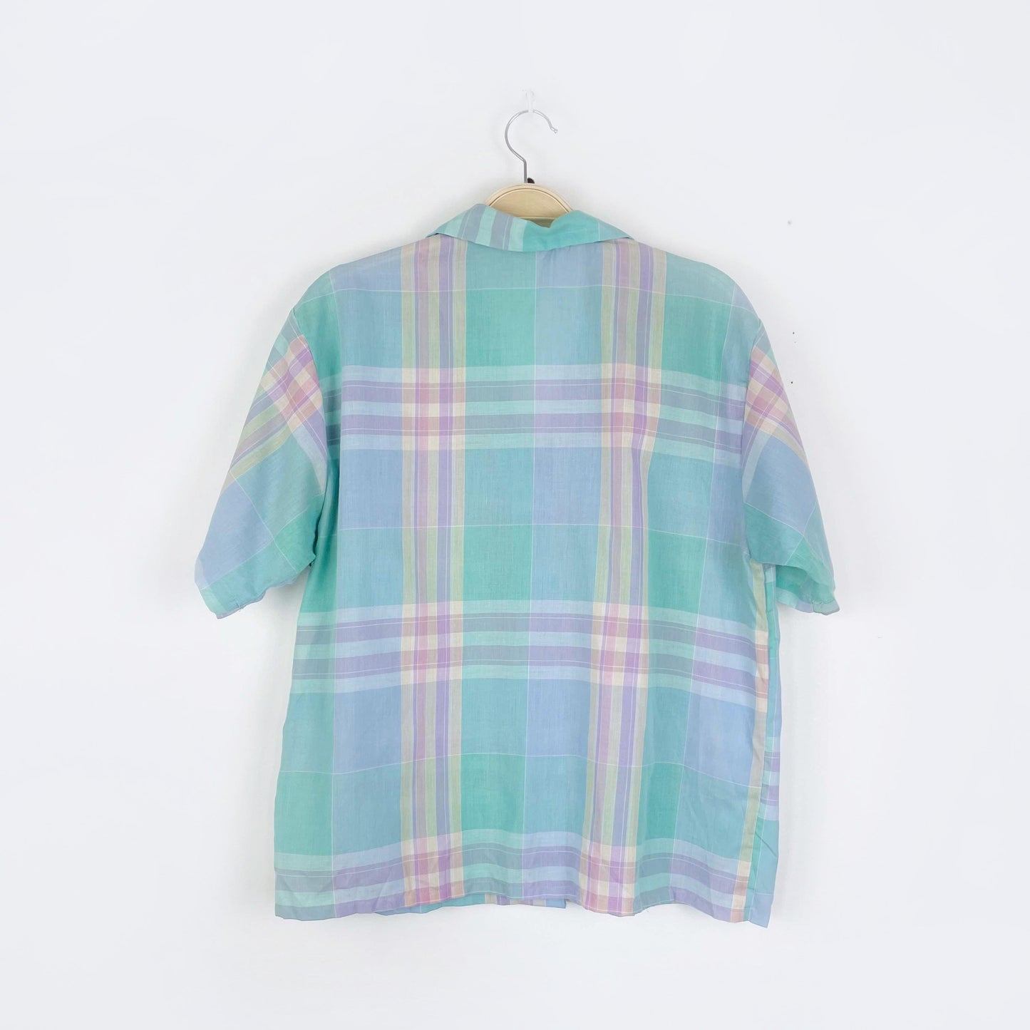 vintage impromptu pastel plaid shirt