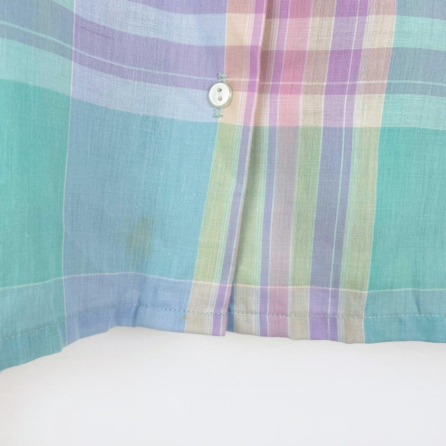 vintage impromptu pastel plaid shirt