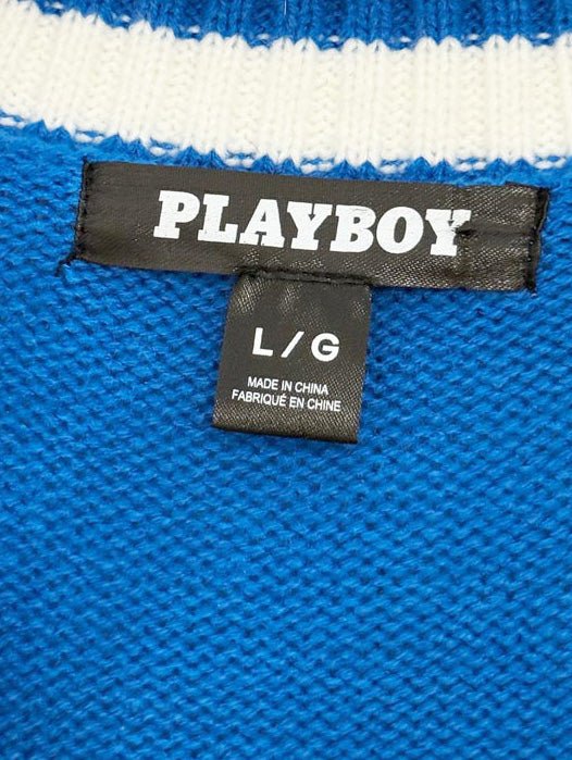 playboy tennis prep cropped knit vest - good market thrift store