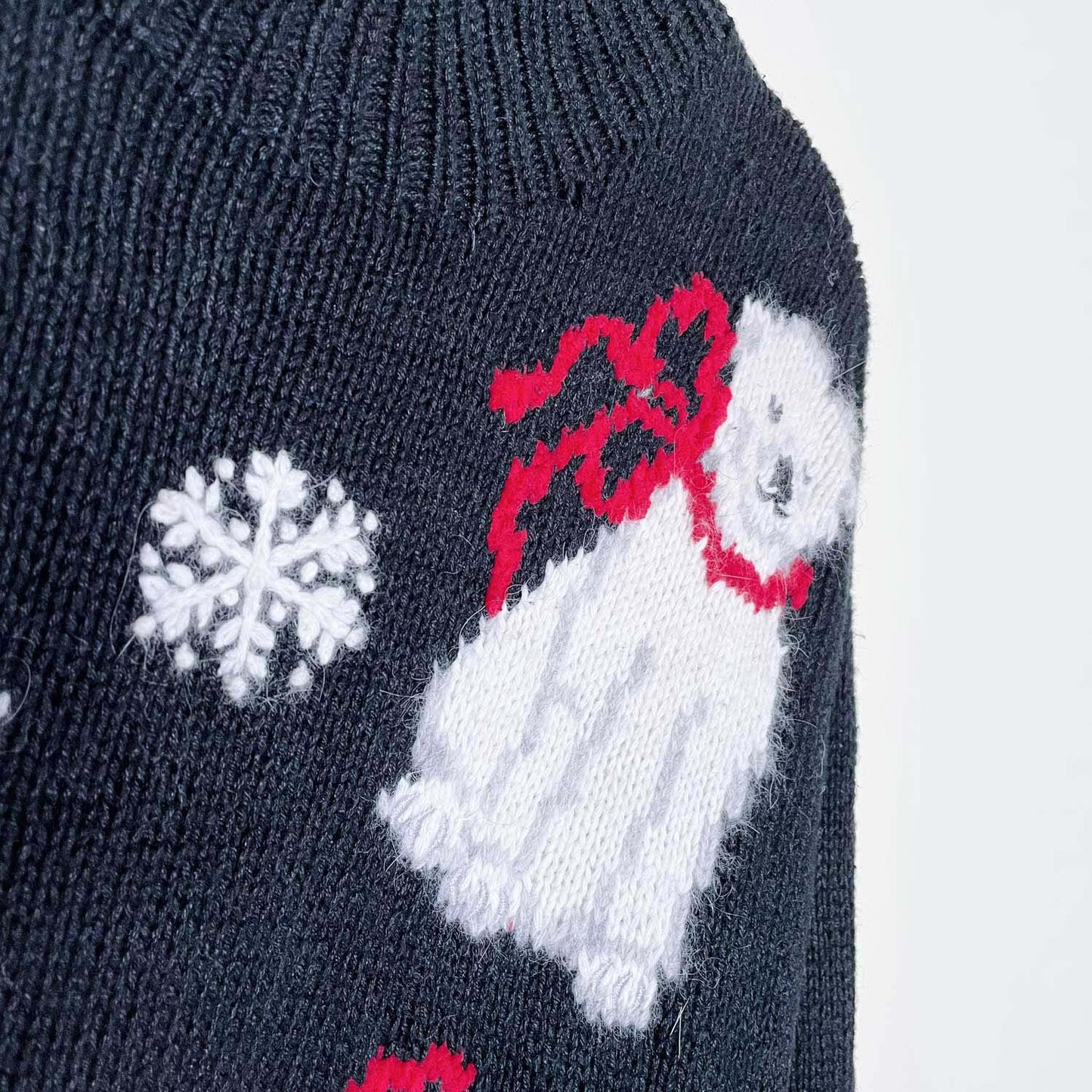 vintage 90's marissa christina polar bear cubs knit sweater - size large