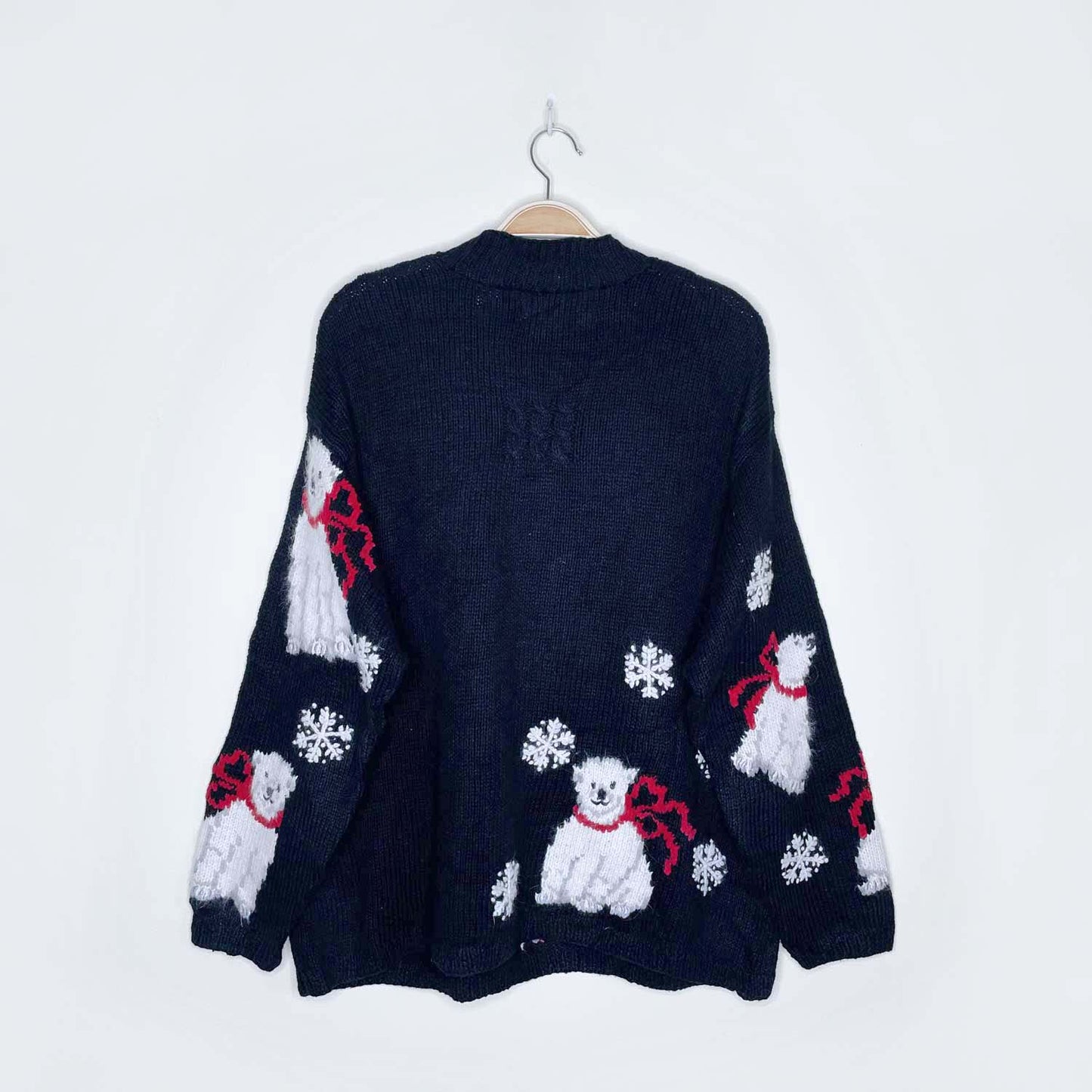 vintage 90's marissa christina polar bear cubs knit sweater - size large