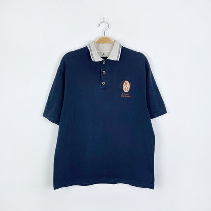 vintage calgary stampede rodeo polo - size medium