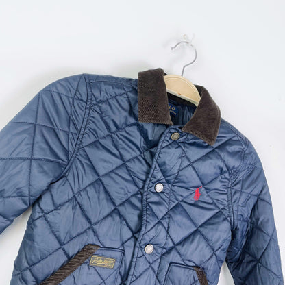 polo ralph lauren diamond quilted chore jacket - size 5