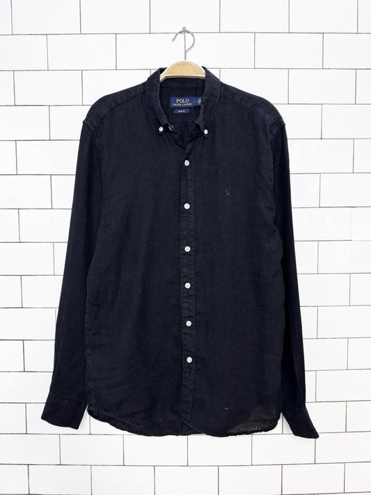 polo ralph lauren 100% cotton full button shirt - good market thrift store