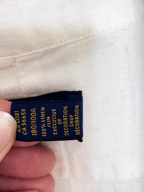 polo ralph lauren 100% linen relaxed fit shirt - good market thrift store