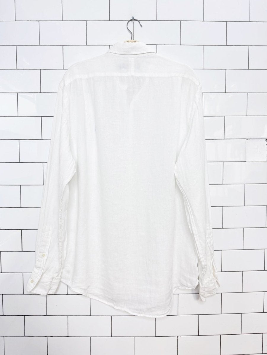 polo ralph lauren 100% linen relaxed fit shirt - good market thrift store