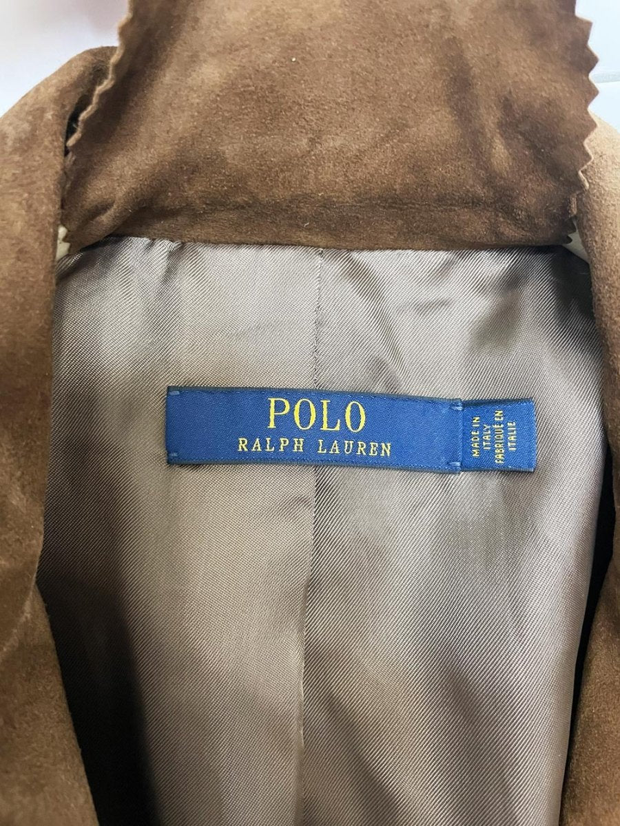 polo ralph lauren lamb suede tailored sport coat | made in Italy - good market thrift store