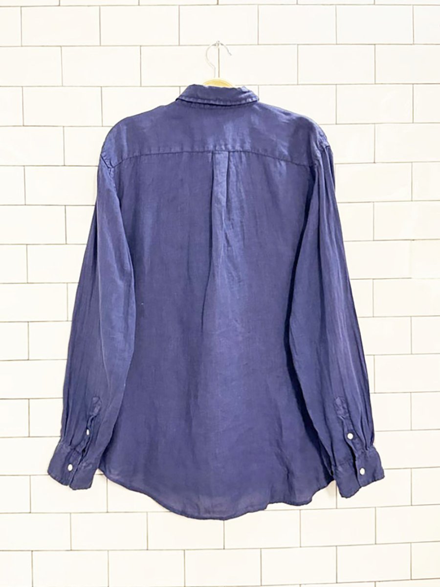 polo ralph lauren linen relaxed fit shirt - good market thrift store