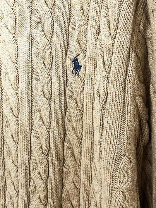 polo ralph lauren soft cable knit sweater - good market thrift store