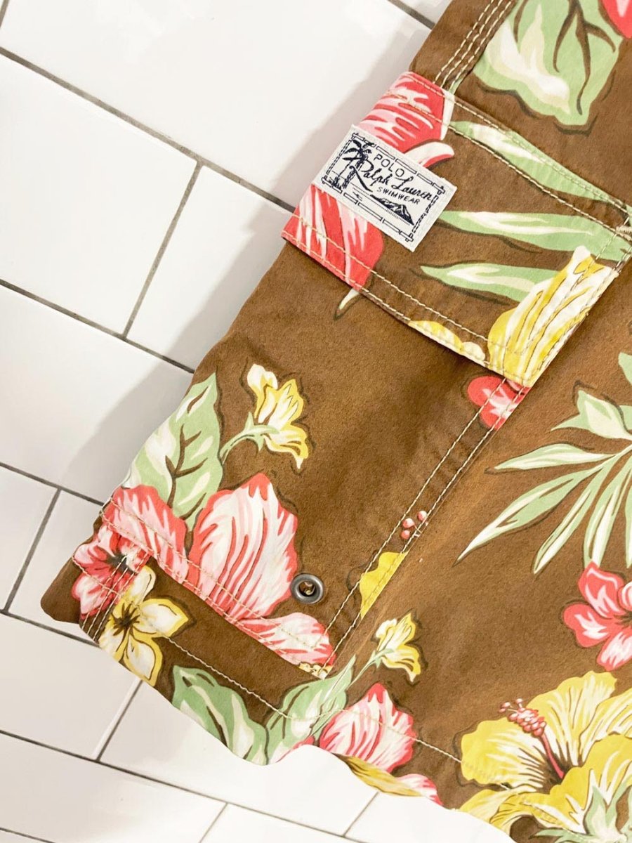 polo ralph lauren tropical swim shorts - good market thrift store