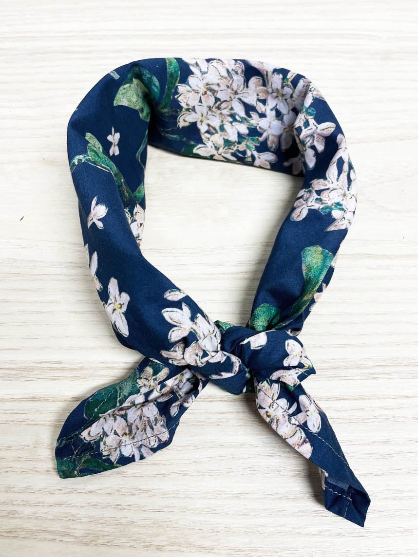 pomp & ceremony floral square scarf - good market thrift store