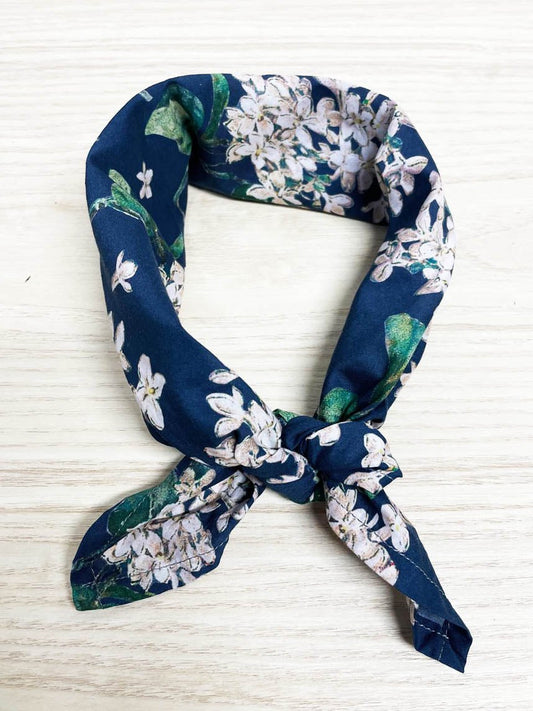 pomp & ceremony floral square scarf - good market thrift store