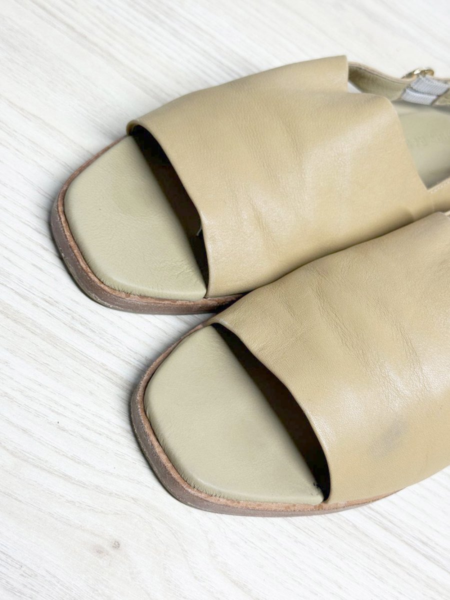 poppy barley leather slingback sandal | ethically made - good market thrift store