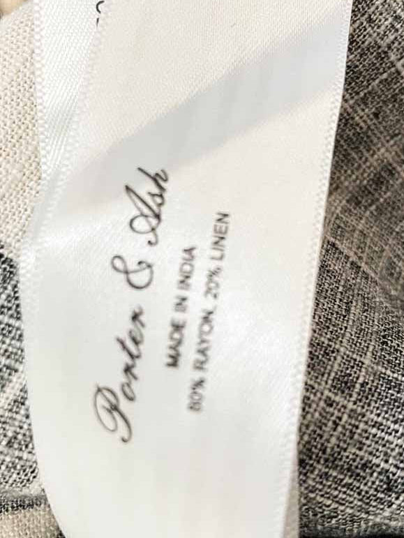 porter & ash linen-blend full button resort shirt | made in india - good market thrift store