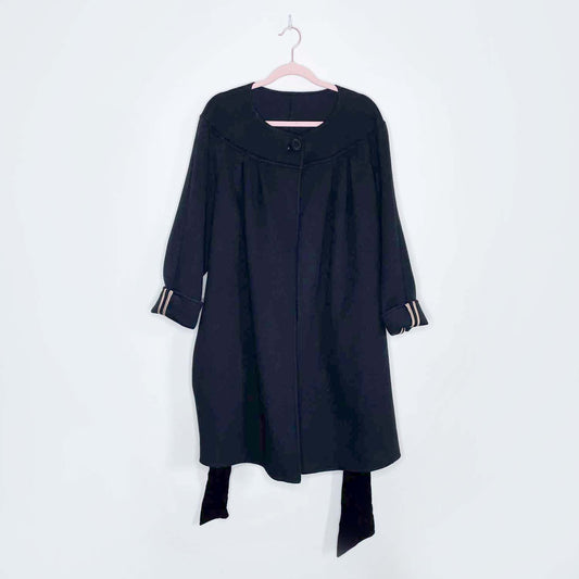 ports 1961 wool-cashmere wrap ballet jacket - size medium