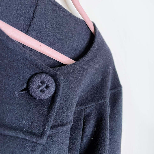 ports 1961 wool-cashmere wrap ballet jacket - size medium