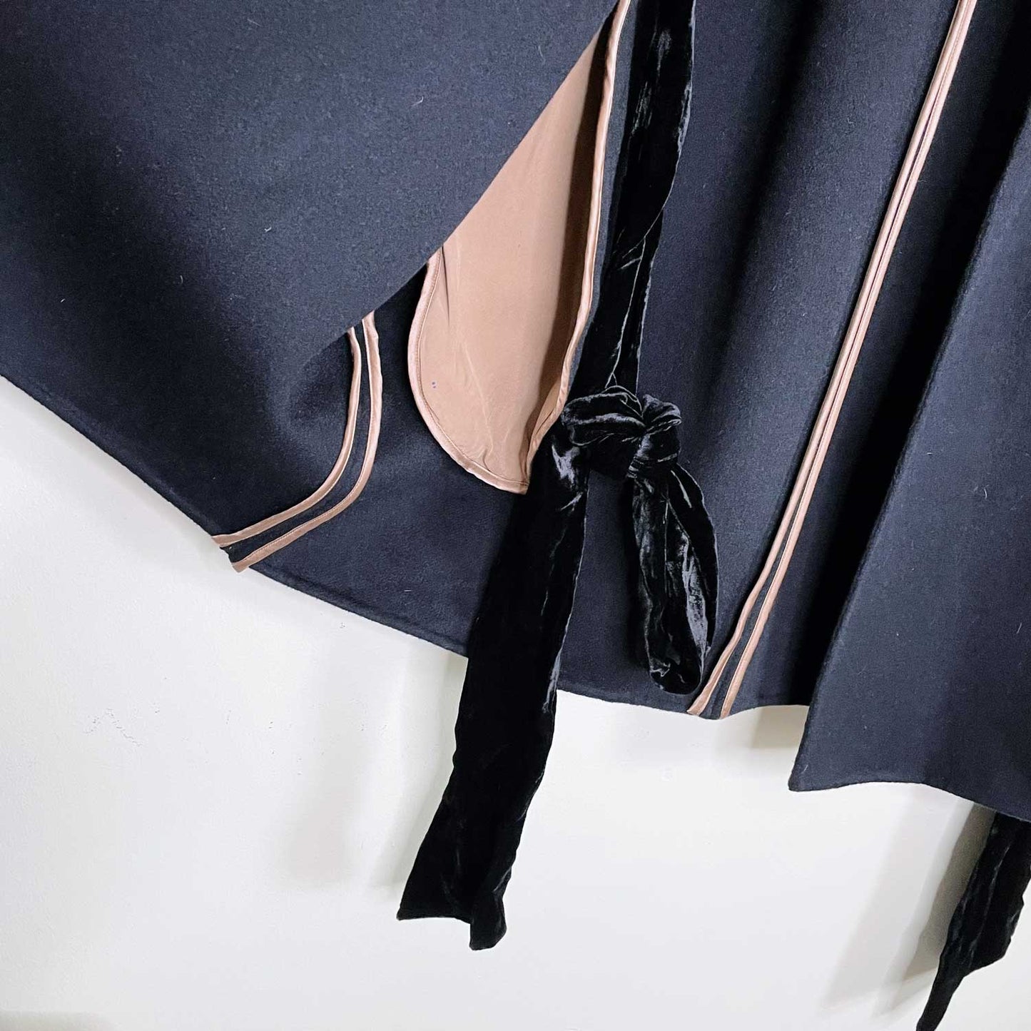 ports 1961 wool-cashmere wrap ballet jacket - size medium