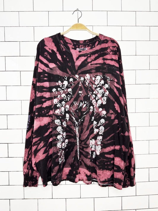 posty co. 2019 post malone tour tie dye long sleeve tee - good market thrift store