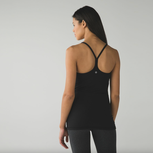 lululemon black power y tank
