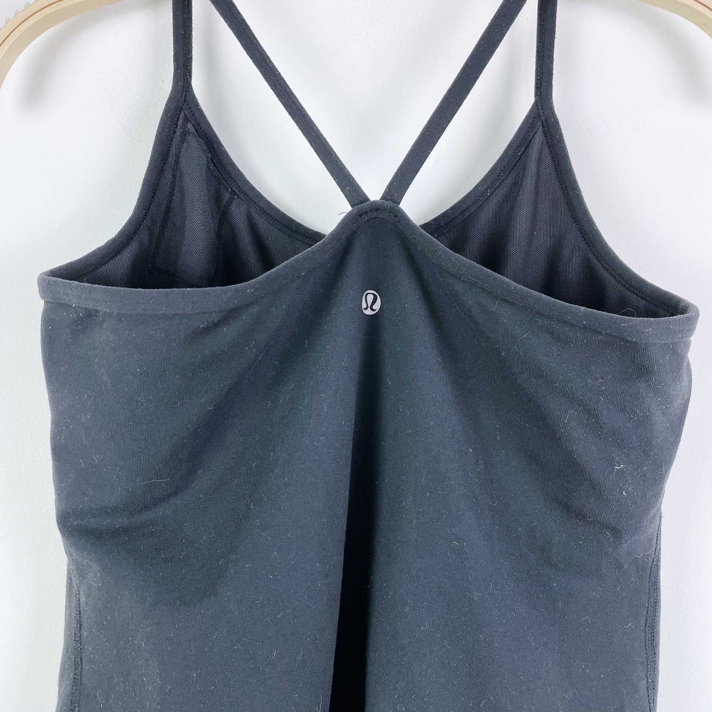 lululemon black power y tank