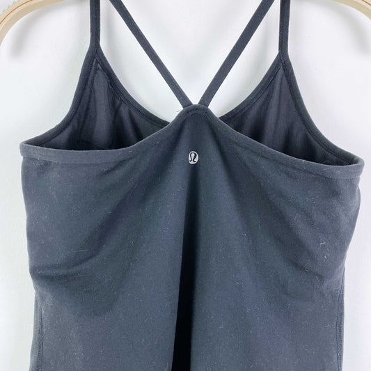 lululemon black power y tank
