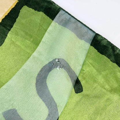 vintage paloma picasso hand-rolled silk scarf