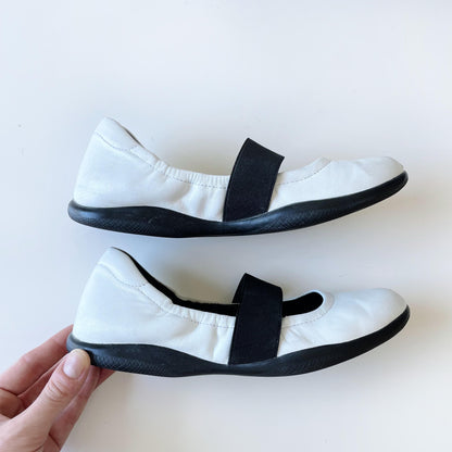 prada sport leather mary jane ballet flat