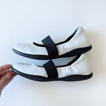 prada sport leather mary jane ballet flat