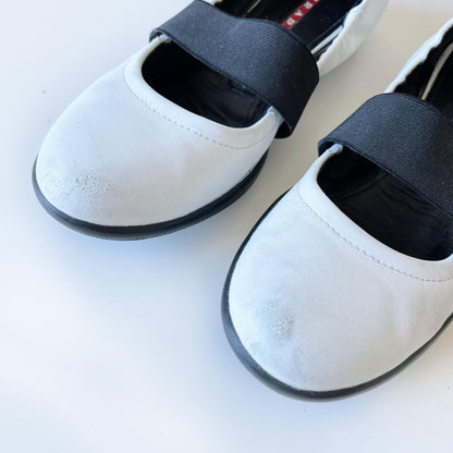 prada sport leather mary jane ballet flat