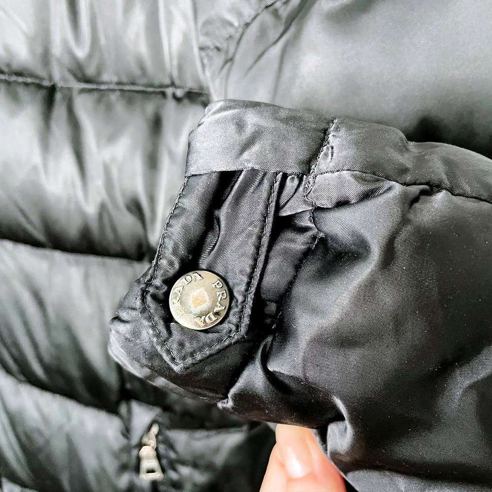 vintage 00s prada down puffer jacket