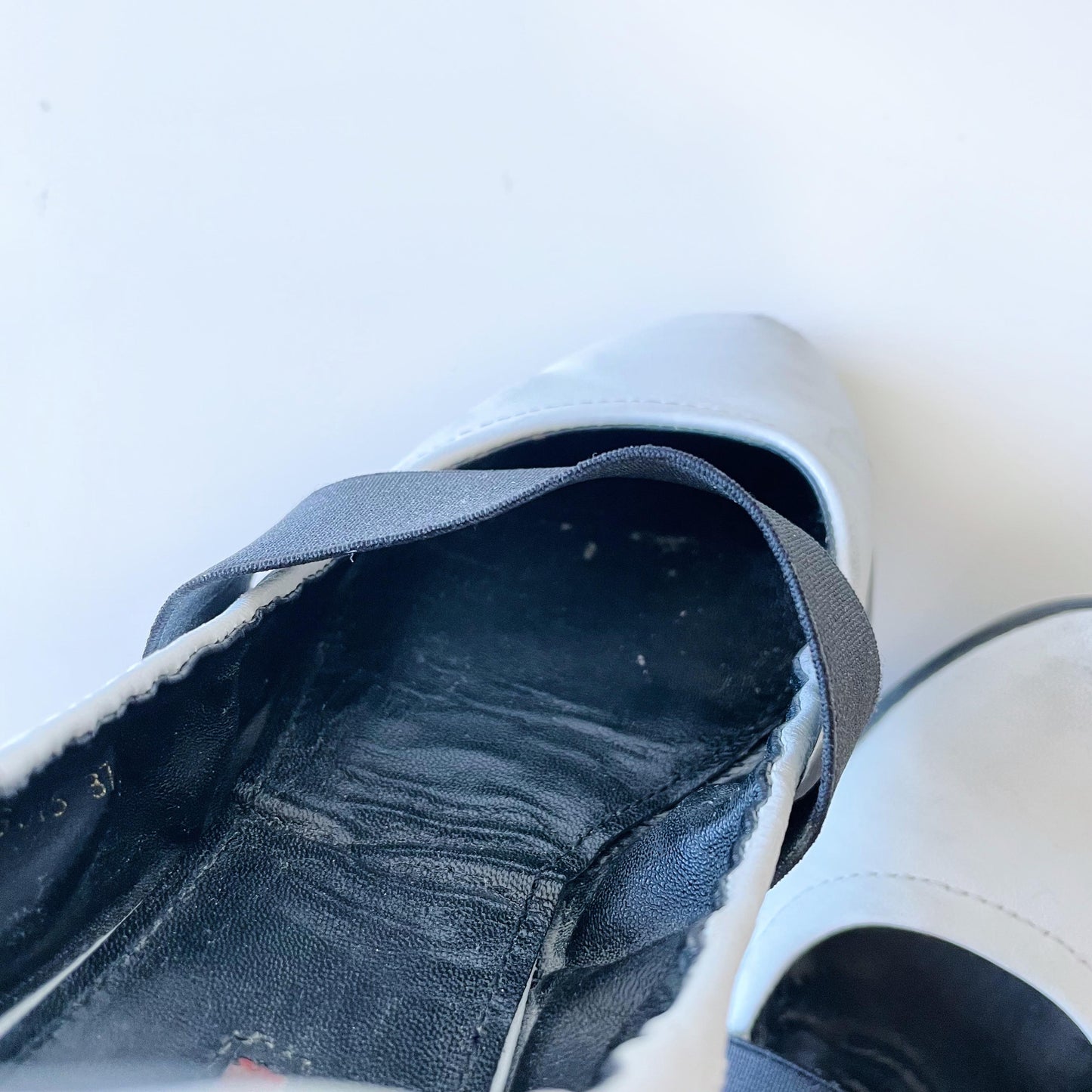 prada sport leather mary jane ballet flat