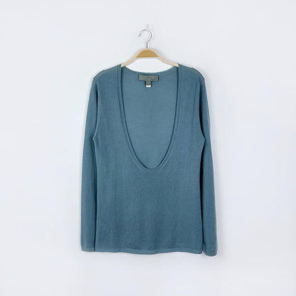 proenza schouler cashmere deep scoop sweater - size medium