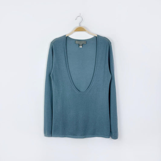 proenza schouler cashmere deep scoop sweater - size medium