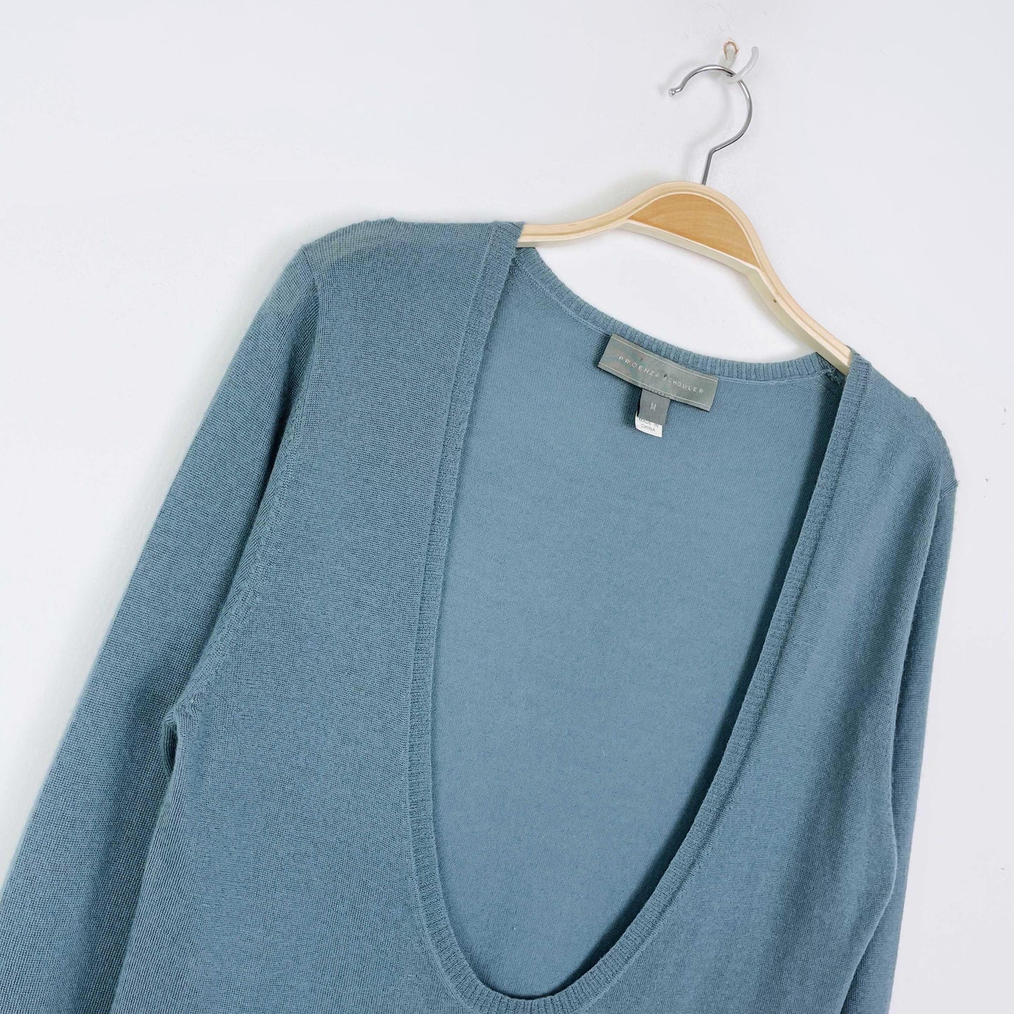 proenza schouler cashmere deep scoop sweater - size medium