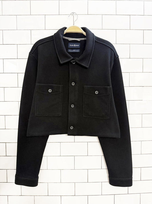 psycho bunny cropped shirt jacket | rework - good market thrift store