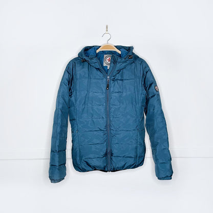 roots hooded down puffer coat