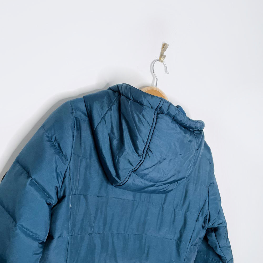 roots hooded down puffer coat