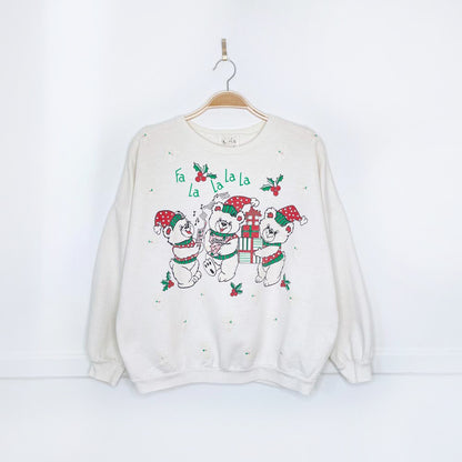 vintage fa la la puff singing bears crew