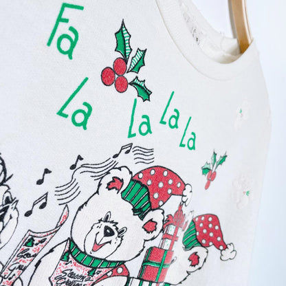 vintage fa la la puff singing bears crew