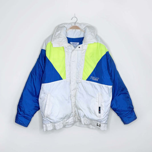 vintage ditrani nakisha gold puffer ski jacket - size 44