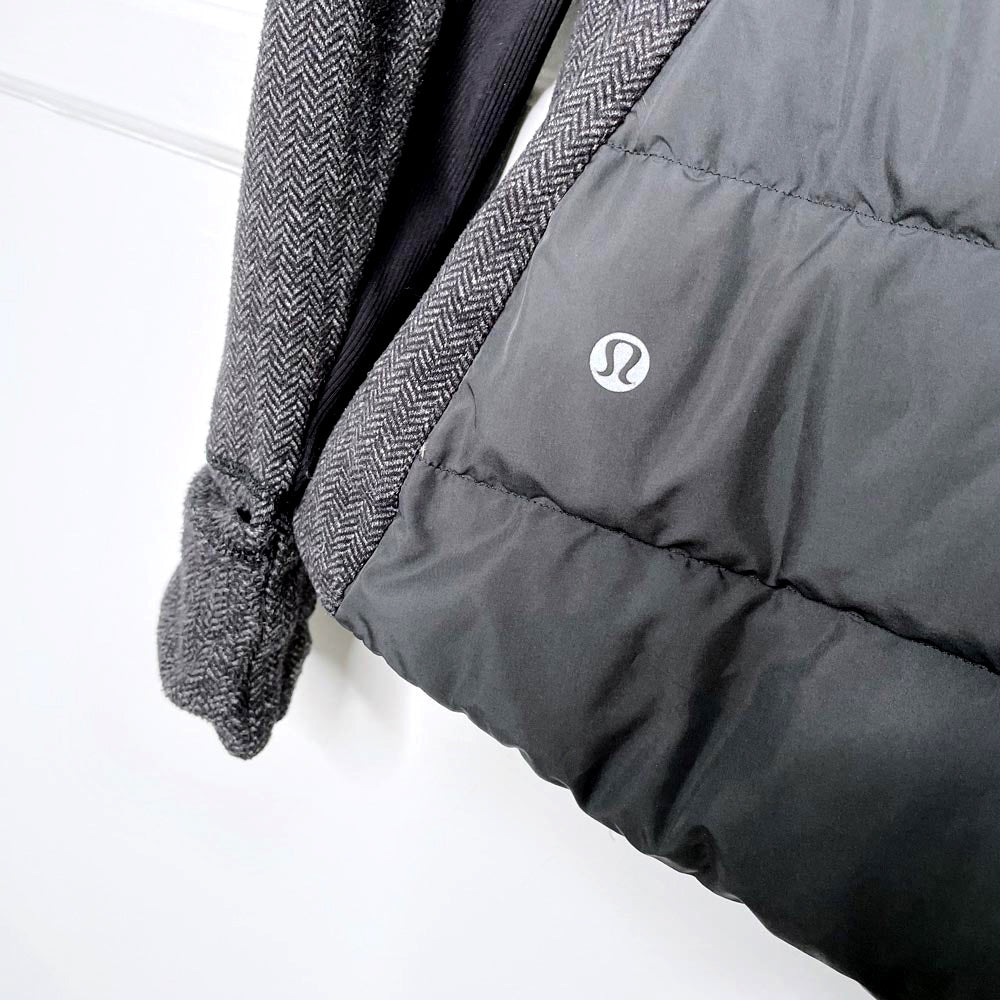 lululemon fluff off pullover puffer rulu + goose down