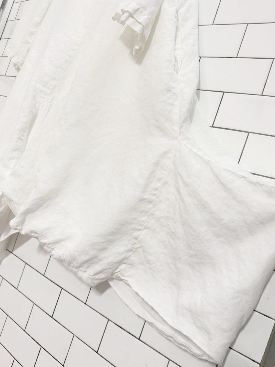 pure lino 100% linen flowy midi maxi dress | made in Italy - good market thrift store
