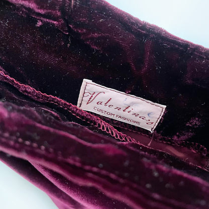 vintage valentina's velvet off shoulder mini dress